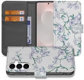 B2Ctelecom Samsung Galaxy S25 FE Book Case Kunstleer/Siliconen/TPU Blossom White