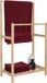 Relaxdays Handdoekrek Bamboe met Plank - 42 cm Breed - Staand