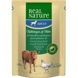 REAL NATURE Adult maaltijdzakjes Kalfshart, kip 24x300 g