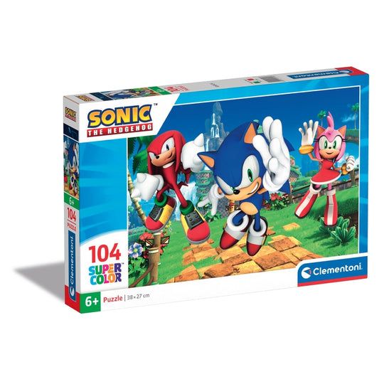 Clementoni Sonic Legpuzzel - 104 Stukjes - Strips - 6+ Jaar