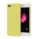 doupi UltraSlim Beschermhoes compatibel met iPhone 8 Plus/7 Plus (5,5 inch), dun, mat, ultradun en ultralicht, bumper cover, geel