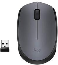 Logitech M170 Draadloze Muis, 2.4 GHz USB nano dongle, Optische Tracking, Batterijduur 12 maanden, Links-en Rechtshandig, PC / Mac / Laptop - Grijs