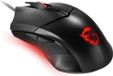MSI Gaming Souris, Clutch GM08, 10 millions de clics, Poids réglable, Filaire