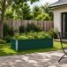 vidaXL Verhoogd tuinbed groen 100 x 40 x 24 cm staal
