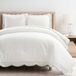 Lush Decor Coastal Chic Sint-jakobsschelp Edge Dekbedset Blauw/Wit 3-delige Set King/California King - Zachte Elegante Betaalbare Luxe Beddengoed Set