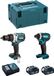MAKITA Set MK226RTJ (DHP481 + DTD152 + 2 x 5,0 Ah accu's + DC18RC lader + MAKPAC 3 opbergkoffer)