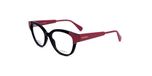 MAX&Co. Women's MO5117 Prescription Eyewear Frames, Shiny Black, 52