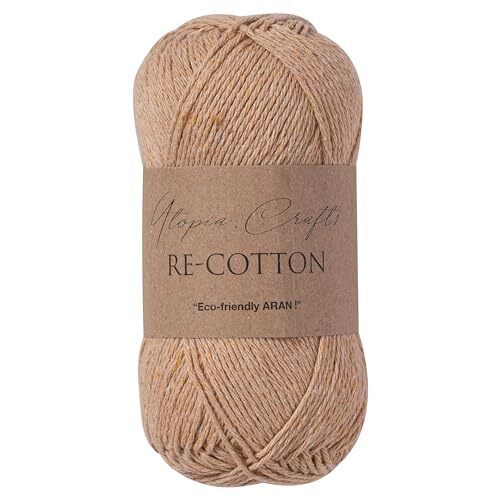 Utopia Crafts Utopia Crafts Re-Cotton breigaren, 100g (licht taupe)