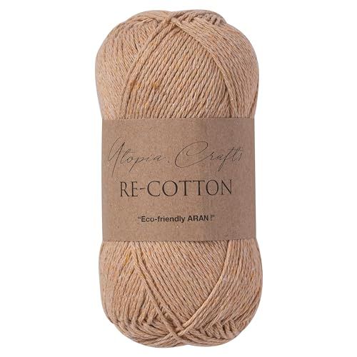 Utopia Crafts Re-Cotton breigaren - 100g - Licht taupe