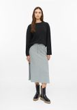 s.Oliver - Jupe en jersey douce avec détails de couture - Gris - Taille 40