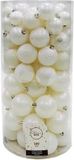 Buitengewoon de boet Kaemingk B.V. Kerstbal assortiment - 100 stuks - Winter white