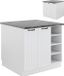 Vicco Fame-Line Keukeneiland – 90 cm zonder werkblad Wit landhuis/wit