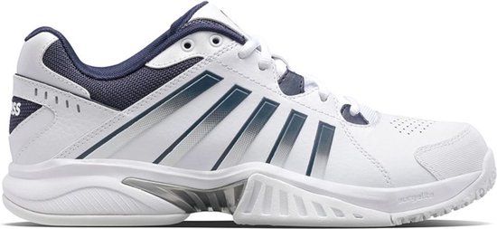 K-Swiss Receiver Tennisschoenen Heren Maat 44 - Wit/Navy/Zilver