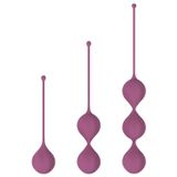 Cotoxo Belle - Boules de geisha 3 pièces - silicone violet