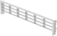 SOTECH ventilatierooster voor plinten 396 x 83 mm wit