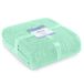 AmeliaHome Deken 220x240 cm delicate stiksels Sherpa lamsvel look woondeken Shleepy pepermunt