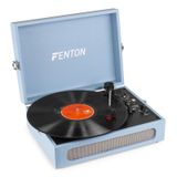 Fenton RP118E Retro Platenspeler Bluetooth in/out, Koffer Platenspeler met ingebouwde speakers USB MP3, LP Speler Auto Stop, 33/45/78, Draagbare Vintage Vinyl Player RCA & AUX, Record Player - Blauw