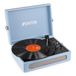Fenton RP118E Retro Platenspeler Bluetooth in/out, Koffer Platenspeler met ingebouwde speakers USB MP3, LP Speler Auto Stop, 33/45/78, Draagbare Vintage Vinyl Player RCA & AUX, Record Player - Blauw