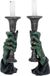 Nemesis Now Kaarsenhouder Light of Darkness - Vampier Handen Kandelaar set van 2 stuks - hoogte 20cm - Gothic Kandelaar
