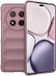 Techsuit Magic Shield Silicone Back Cover Paars Geschikt voor Honor Magic7 Lite/X9c