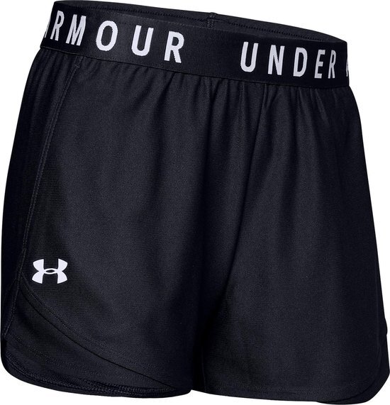 Under Armour Play Up Shorts 3.0 Dames Sportbroek - Maat S - Black / Black / White