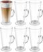 Vivalto Paris - Transparant Glas - 12x Stuks - 280 ml Koffie Glazen