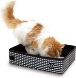 Necoichi Pop-up draagbare kattenbak, zwart, katoen, open, 70x40x70 cm