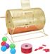 Tombola drum - 10.000 tickets / 300 balls - Professional metal lottery cage - Lottery spinner - Prize draw redemption box - Gold-coloured