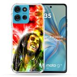 Versterkte Motorola Versterkte hoes voor Motorola G75 5G Muziek Bob Marley Color