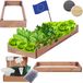 Modo24 ZP09 Carré Potager Surélevé En Escalier Modulable, Bois De Pin, Herbes/légumes, Jardin/terrasse/balcon, 9x30x90 Cm, Marron