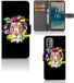 B2Ctelecom Nokia G22 Book Case van Kunstleer, Siliconen, TPU met Leeuw opdruk in de kleur Lion ColorBC