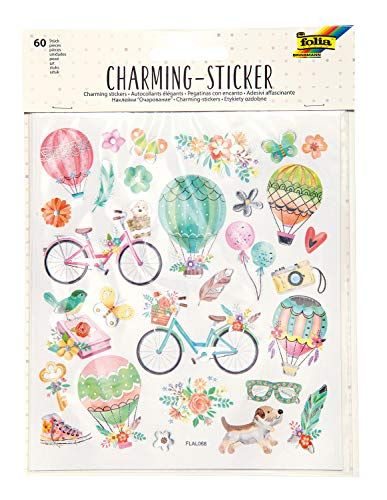 Folia 18212 Charming, Spring I - 60 Stickers - Assorted Designs