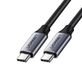 Ugreen 50751 Thunderbolt 3 USB-kabel 1,5 m USB C 60 W Zwart, Zilver