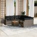 Maison Exclusive - Ensemble de jardin, 9 pièces, avec coussins, gris, en polyrotin