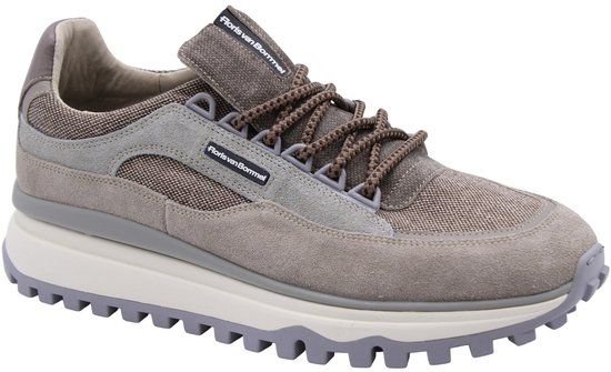 Floris van Bommel Sfm-10248 De Gripper Sneakers - Nubuck - Heren - Taupe - Maat 44⅔