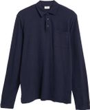 s.Oliver - Heren - Poloshirt van gevlamd jersey met borstzakje - Navy - L