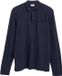 s.Oliver - Heren - Poloshirt van gevlamd jersey met borstzakje - Navy - L