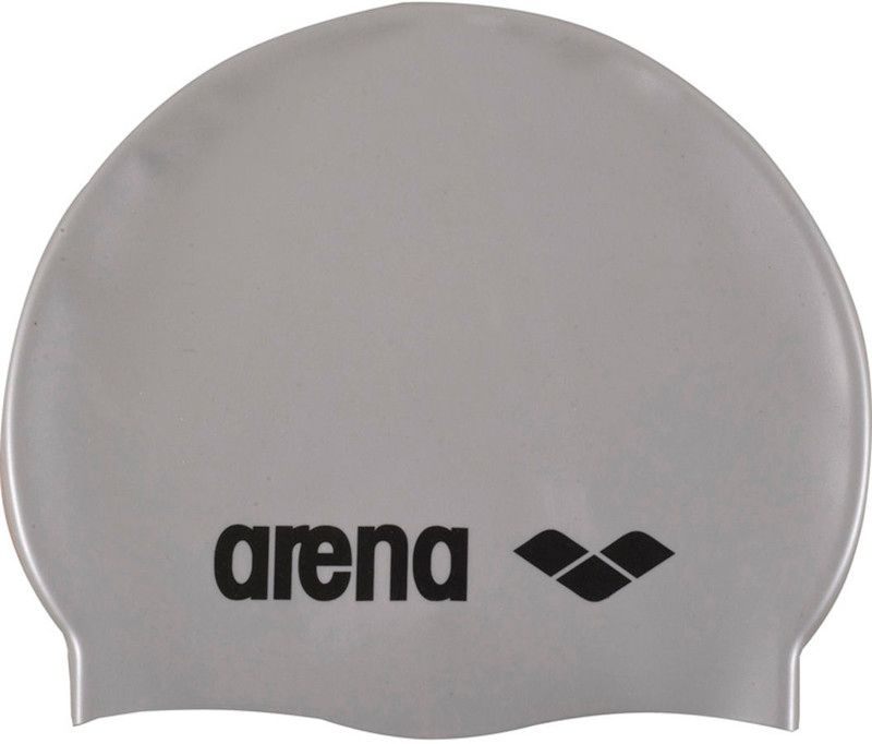 Arena Classic Silicone Badmuts - Zilver/Zwart - Unisex
