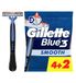 Gillette Blue3 Smooth - 6 stuks - Blauw