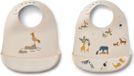 Liewood Tilda bavoir imprimé lot de 2 All Together / Sandy