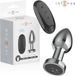 Intense - Anale Plug 10 Vibrations Metal With Remote Control M