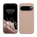 kwmobile telefoonhoesje geschikt voor Google Pixel 10 / Pixel 10 Pro - Hoesje met siliconen coating - Smartphone case in kokosmelk