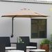 VidaXL Tuinparasol polyester en staal taupe