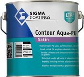 Sigma Contour Aqua Satin / Sigma Watergedragen Houtlak Zijdeglans - 2.5L - RAL 7021 | Zwartgrijs