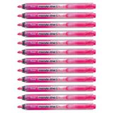 Pentel SXS15 Handy-Line S markeerstiften, intrekbaar, navulbaar, niet uitdrogende punt, roze, 12 stuks