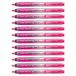 Pentel SXS15 Handy-Line S markeerstiften, intrekbaar, navulbaar, niet uitdrogende punt, roze, 12 stuks
