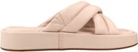 CLARKS Alda Glide Sandale Plate Femme Rose-Beige Cuir Taille 39.5
