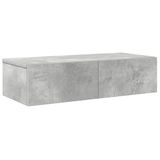VidaXL Wandschap Hout Betonkleur 60x26.5x15 cm