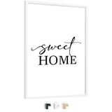 edihome, Fotolijst 30x40, van Hout met Acrylglas, voor Diploma’s, Certificaten, Posters en Foto’s, Wanddecoratie, Woonkamer of Kantoor (Wit, 30x40 cm)