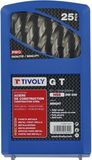 Tivoly Metalo grąžtų rinkinys 25vnt./kpl. E HSS Ø1-13 mm, 118° "Split point"